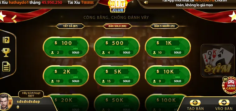 Phân Tích Quy Luật Chiến Thuật Và Tỷ Lệ Thắng Cược Trong Sâm Lốc Hitclub 2026